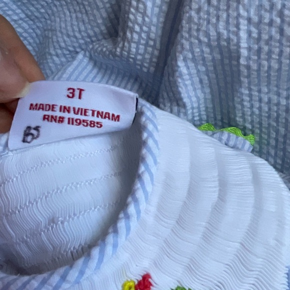 Mom & Me Hand Smocked Embroidered Dress - Picture 6 of 7